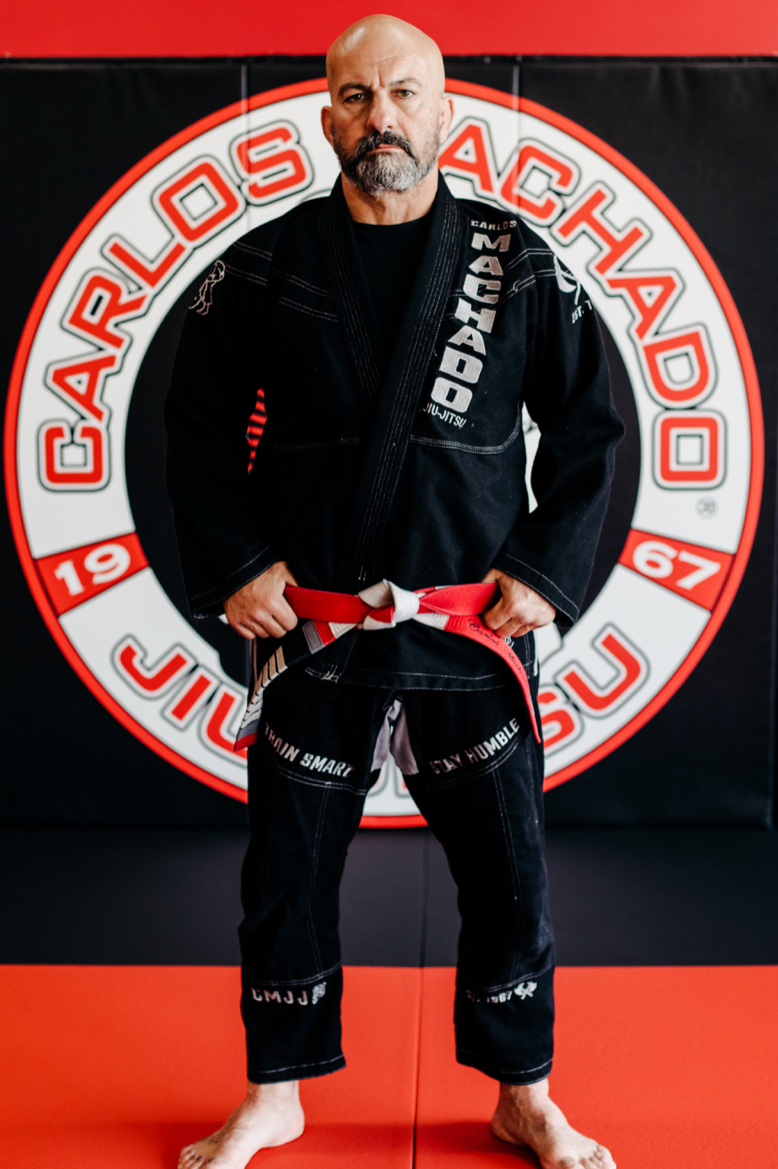Carlos Machado portrait in black gi