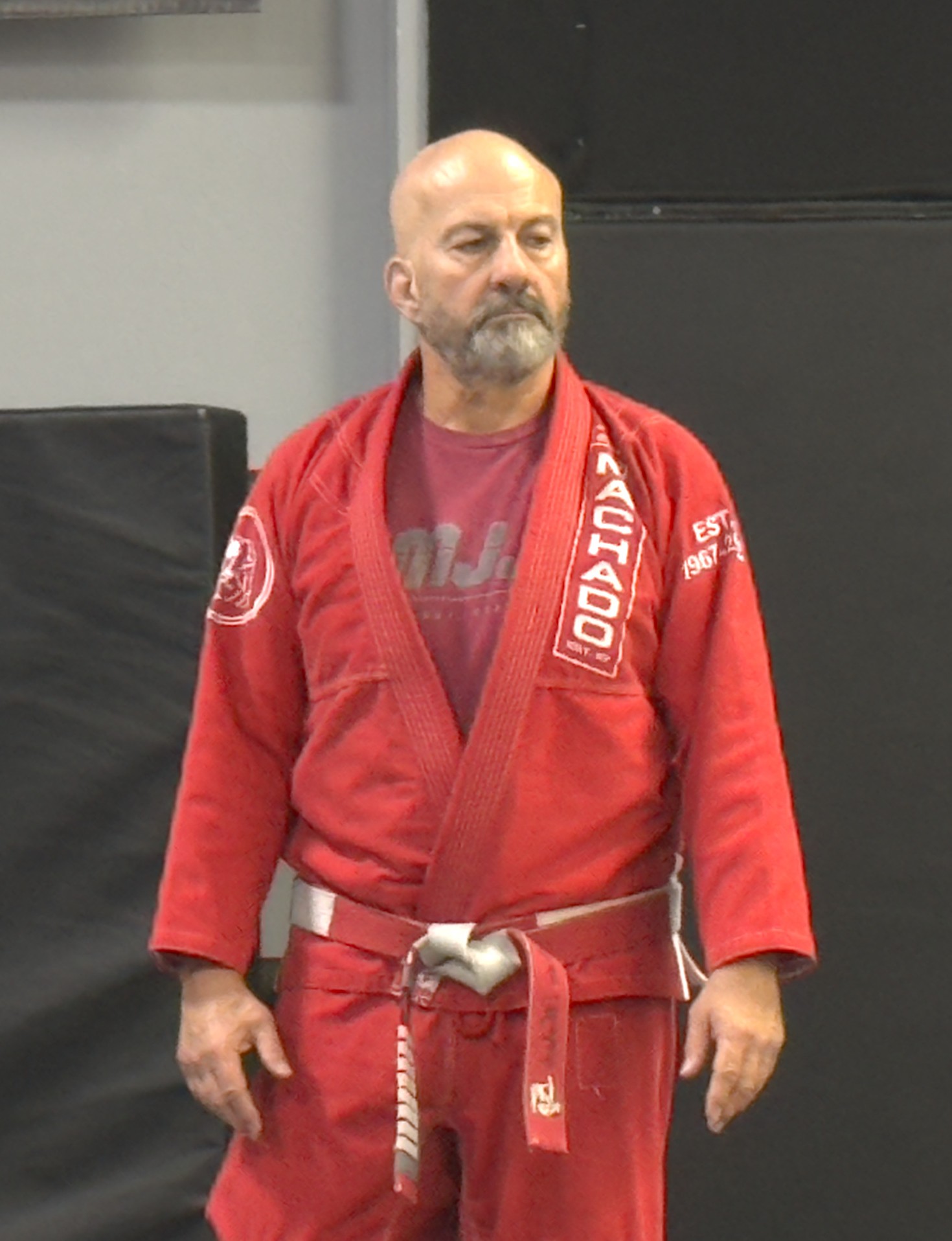 Carlos Machado in red gi