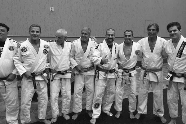 Carlos Machado with fellow Jiu-Jitsu practitioners