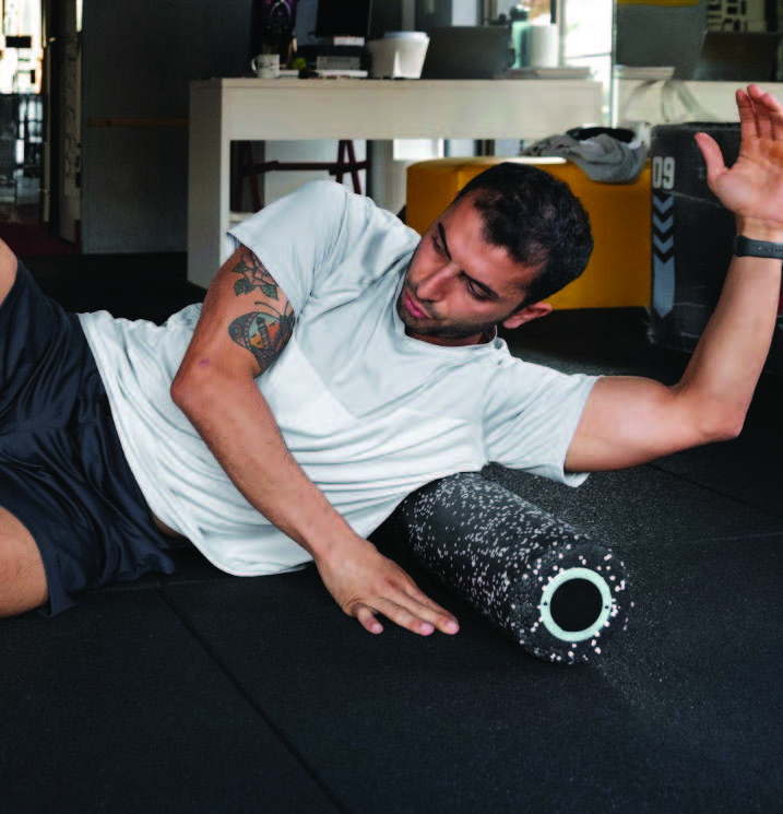 Sports medicine professional assessing an athlete