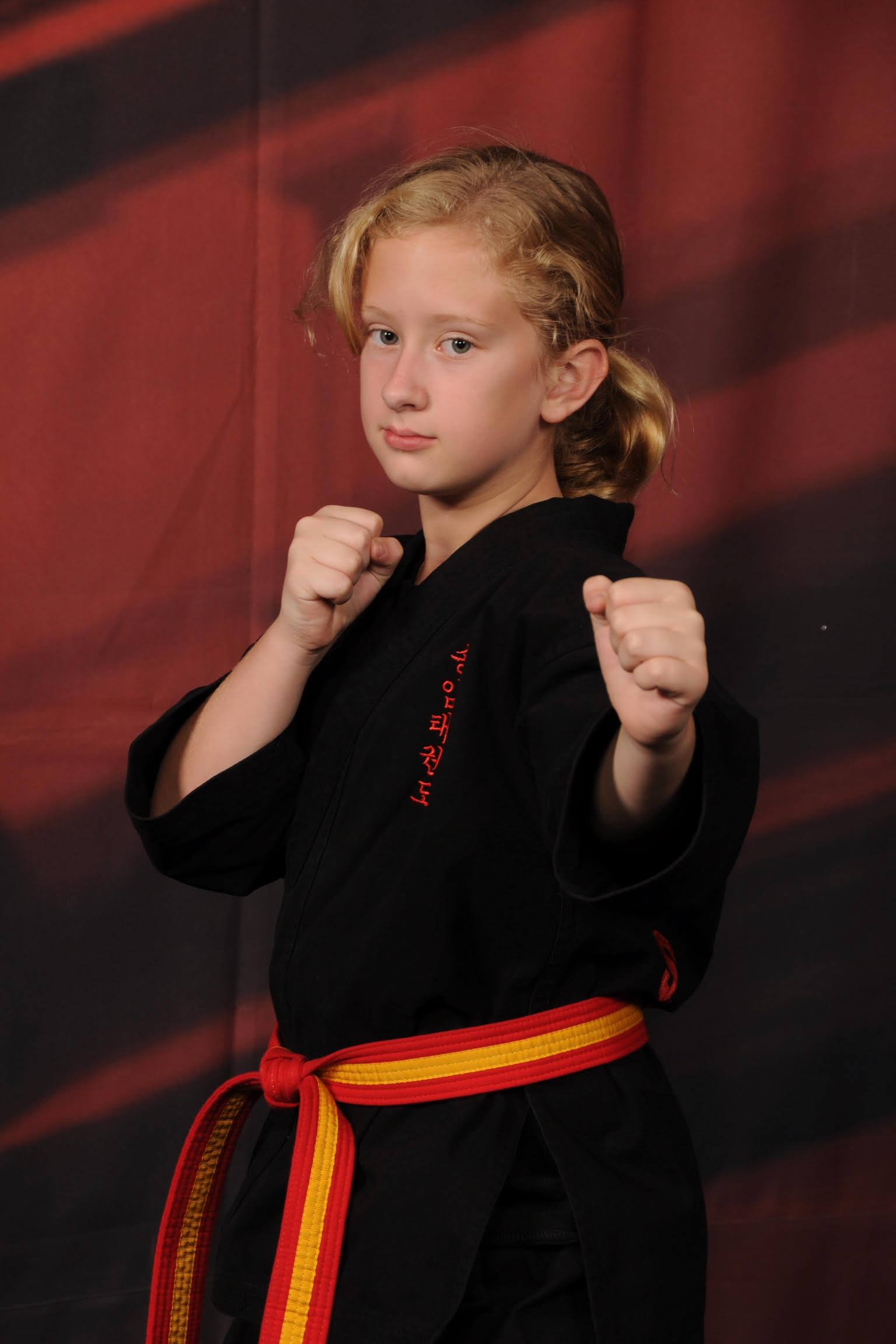 Sarah and family at Songahm Taekwondo event